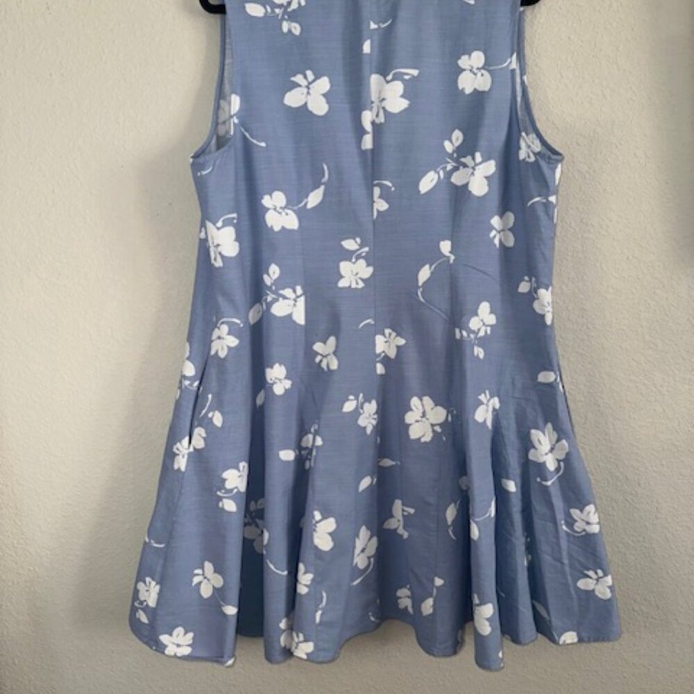 Universal Thread Blue Floral Midi Dress - Picture 7 of 8